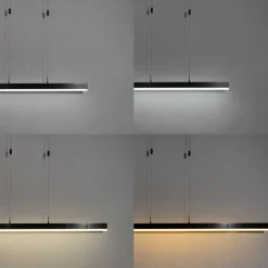 QAZQA Verstellbare Pendelleuchte Schwarz inkl. dimmbarer LED - Lamba