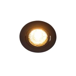 QAZQA Vertiefter Fleck schwarz drehbar und kippbar - Ude Honey