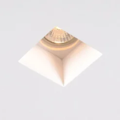 QAZQA Vertiefter Fleck weiß 12 cm quadratisch - Zigeunerstuck