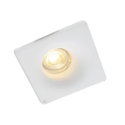 QAZQA Vertiefter Fleck weiß 12 cm quadratisch - Zigeunerstuck