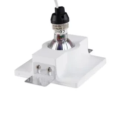 QAZQA Vertiefter Fleck weiß 12 cm quadratisch - Zigeunerstuck