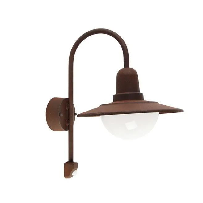 Trio Leuchten Vintage Außenwandleuchte braun IP44 Bewegungsmelder - Herman