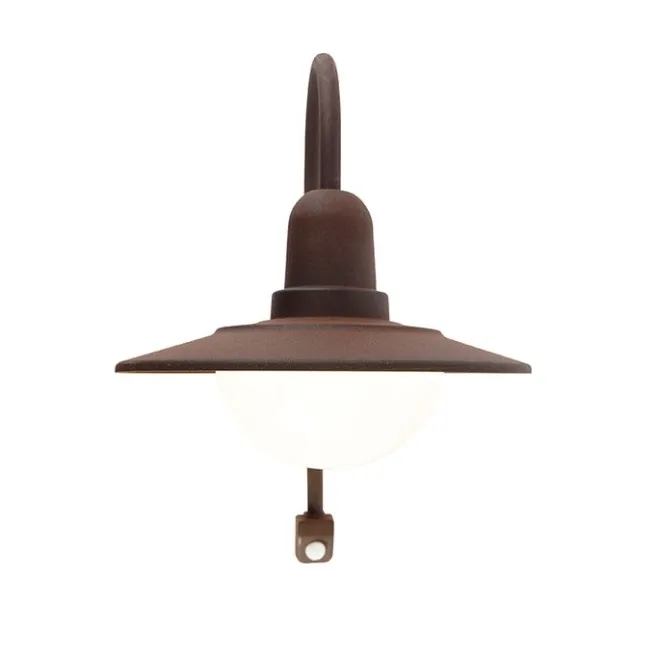 Trio Leuchten Vintage Außenwandleuchte braun IP44 Bewegungsmelder - Herman