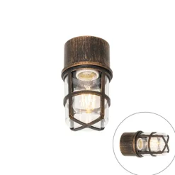 QAZQA Vintage Außenwandleuchte schwarz IP54 - Kiki