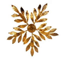 QAZQA Vintage Deckenlampe Antik Gold 5-flammig - Linde