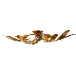 QAZQA Vintage Deckenlampe Antik Gold 5-flammig - Linde