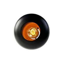 QAZQA Vintage Deckenlampe schwarz mit Messing - Kayleigh