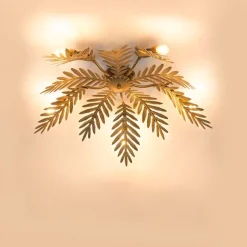 QAZQA Vintage Deckenleuchte 5-flammig Gold - Botanica