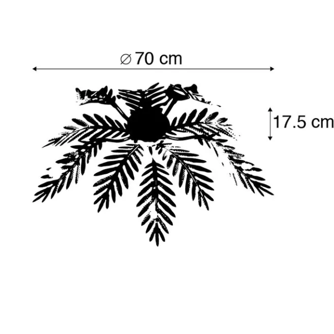 QAZQA Vintage Deckenleuchte 5-flammig Gold - Botanica
