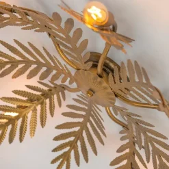 QAZQA Vintage Deckenleuchte 5-flammig Gold - Botanica