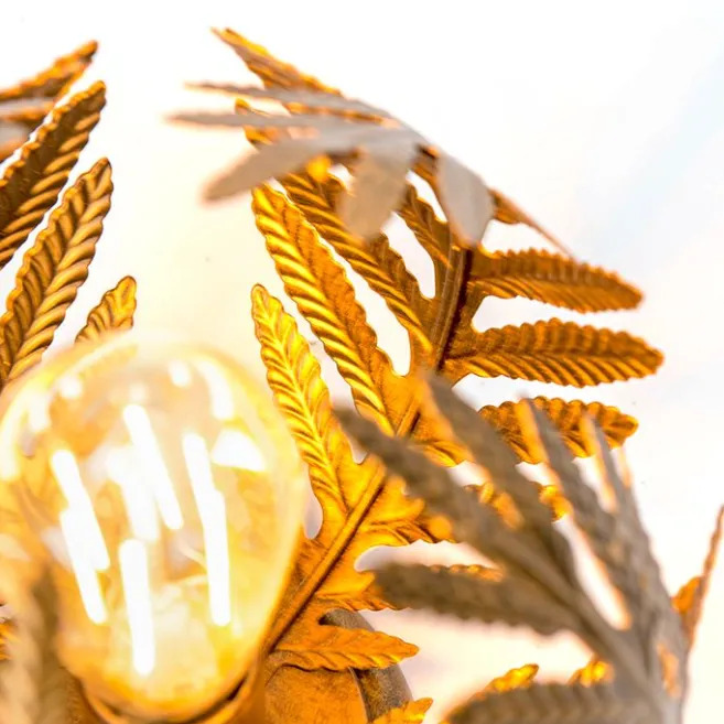 QAZQA Vintage Deckenleuchte Gold 24 cm - Botanica