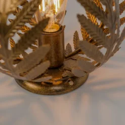 QAZQA Vintage Deckenleuchte Gold 24 cm - Botanica