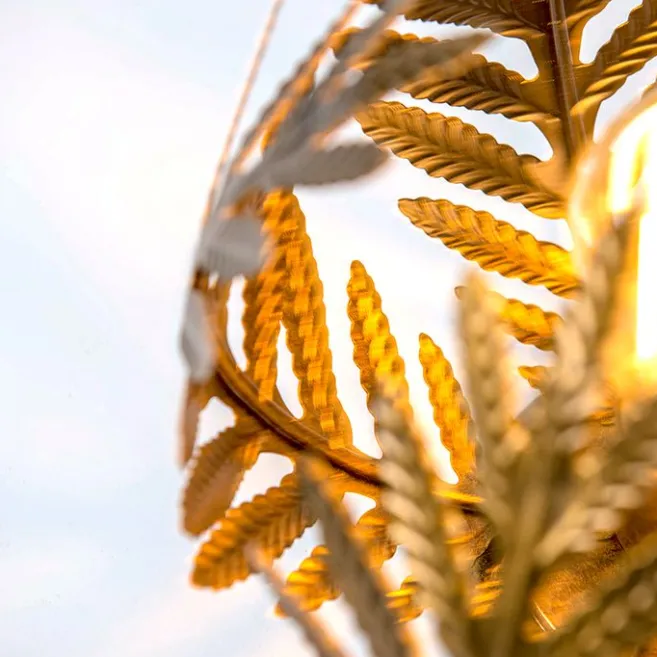 QAZQA Vintage Deckenleuchte Gold 24 cm - Botanica