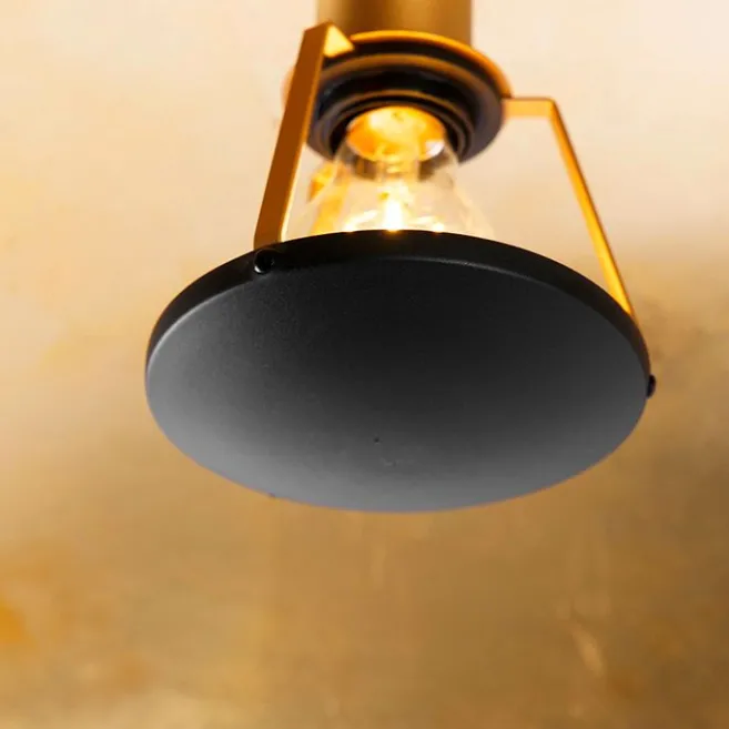 QAZQA Vintage Deckenleuchte schwarz mit Gold 60 cm - Emilienne Novo