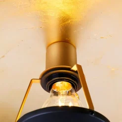 QAZQA Vintage Deckenleuchte schwarz mit Gold 60 cm - Emilienne Novo