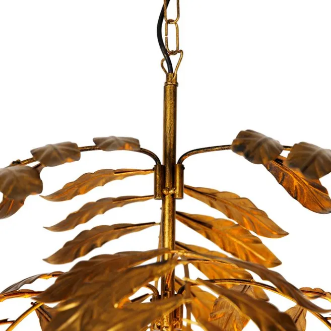 QAZQA Vintage Hängelampe Antik Gold 60 cm - Linde