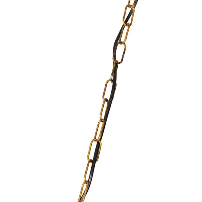 QAZQA Vintage Hängelampe Antik Gold 60 cm - Linde