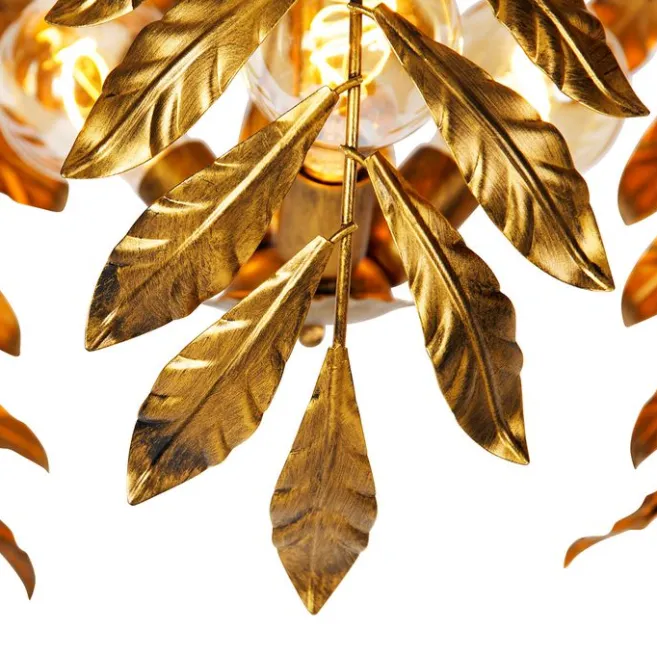 QAZQA Vintage Hängelampe Antik Gold 60 cm - Linde