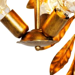 QAZQA Vintage Hängelampe Antik Gold 60 cm - Linde