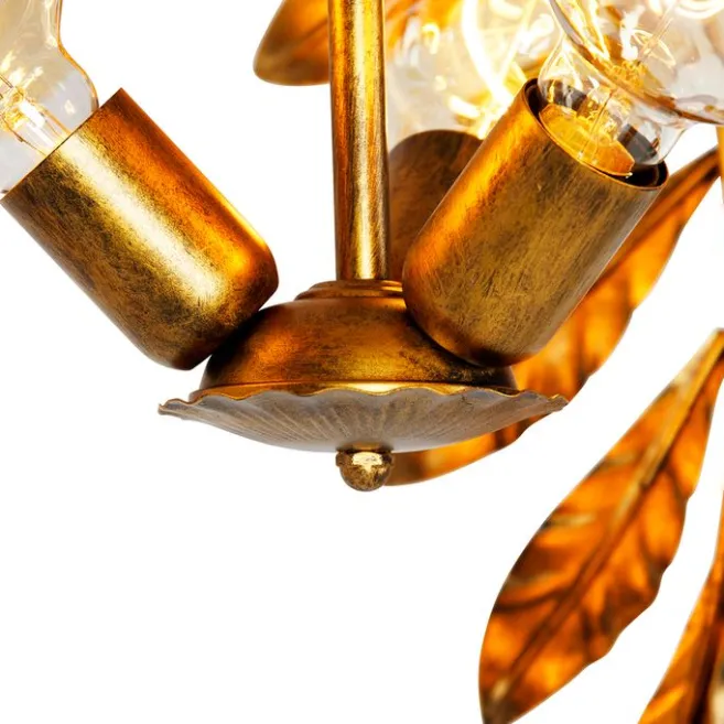 QAZQA Vintage Hängelampe Antik Gold 60 cm - Linde