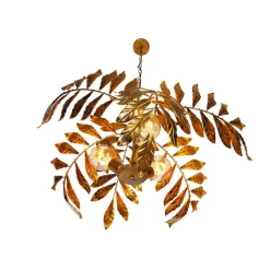 QAZQA Vintage Hängelampe Antik Gold 60 cm - Linde