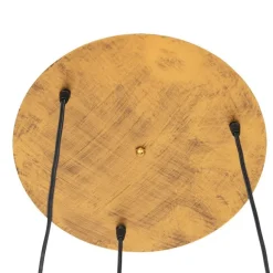 QAZQA Vintage Hängelampe Antik Gold rund 3-flammig - Linde