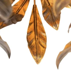 QAZQA Vintage Hängelampe Antik Gold rund 3-flammig - Linde