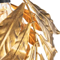 QAZQA Vintage Hängelampe Antik Gold rund 3-flammig - Linde