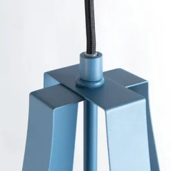 QAZQA Vintage Hängelampe Blau Rund 43cm - Living