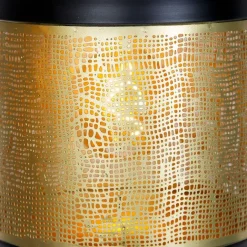 QAZQA Vintage Hängelampe schwarz mit Messing länglich 3-flammig - Kayleigh