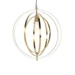 QAZQA Vintage Messing Drehbare Hängelampe - Rings