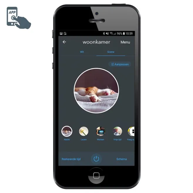 QAZQA Vintage Smart Deckenleuchte Gold 70 cm inkl. 5 WiFi B35 - Botanica