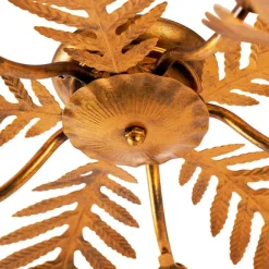 QAZQA Vintage Smart Deckenleuchte Gold 70 cm inkl. 5 WiFi B35 - Botanica