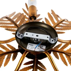 QAZQA Vintage Smart Deckenleuchte Gold 70 cm inkl. 5 WiFi B35 - Botanica