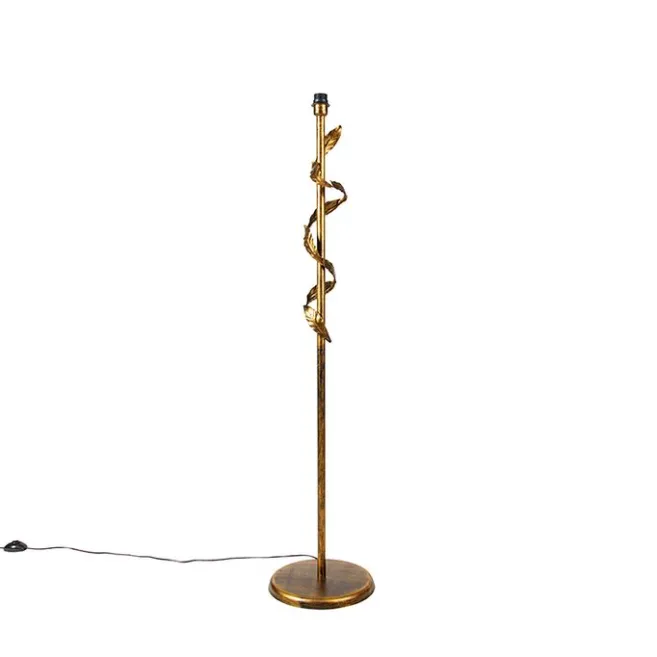 QAZQA Vintage Stehlampe Antik Gold 29 cm ohne Schirm - Linde