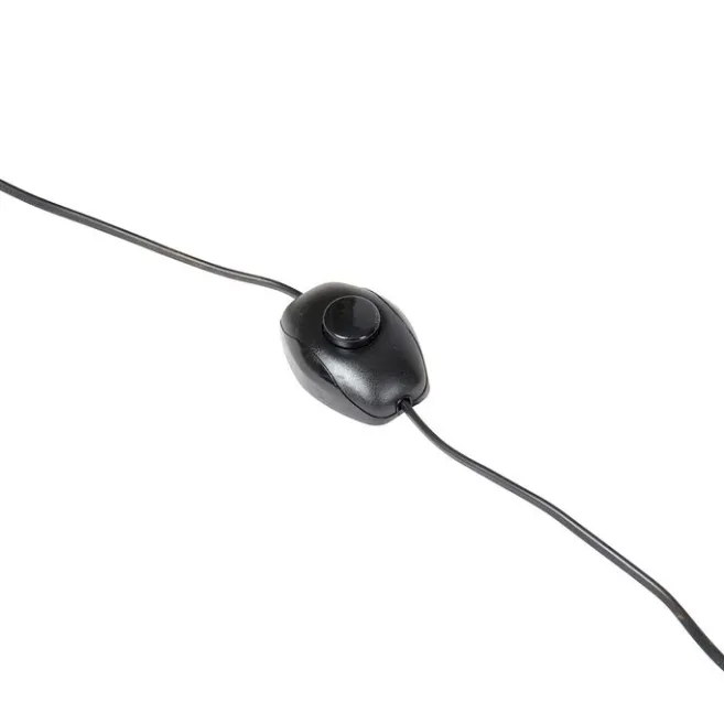 QAZQA Vintage Stehlampe Antik Gold mit grünem Schirm - Linden