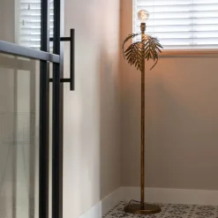 QAZQA Vintage Stehlampe Gold - Botanica