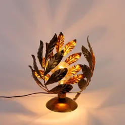 QAZQA Vintage Tischlampe Antik Gold 30 cm - Linde