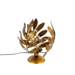 QAZQA Vintage Tischlampe Antik Gold 30 cm - Linde