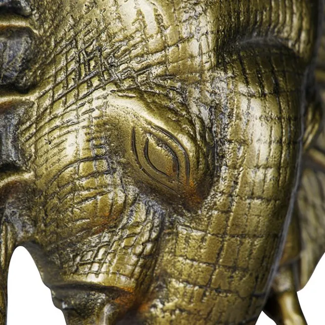 QAZQA Vintage Wandlampe gold - Elefant