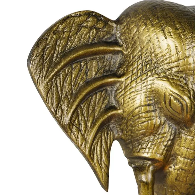 QAZQA Vintage Wandlampe gold - Elefant