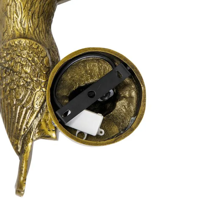 QAZQA Vintage Wandlampe Messing - Tucan