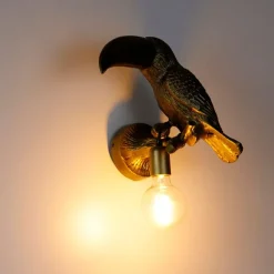 QAZQA Vintage Wandlampe Messing - Tucan