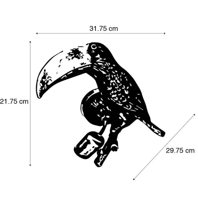 QAZQA Vintage Wandlampe Messing - Tucan