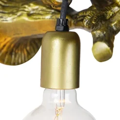 QAZQA Vintage Wandlampe Messing - Tucan