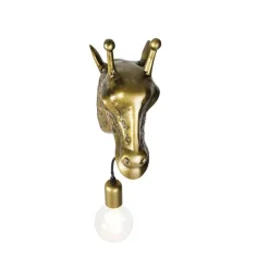QAZQA Vintage Wandlampe Messing - Giraffe