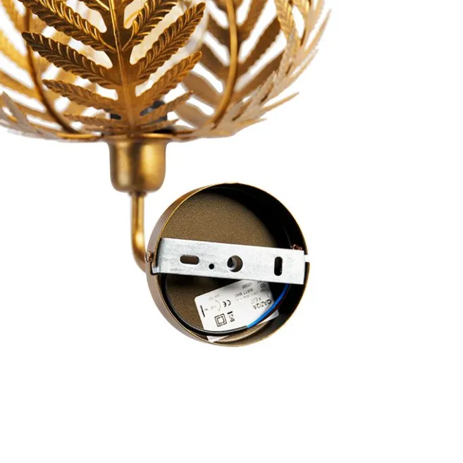 QAZQA Vintage Wandleuchte Gold - Botanica