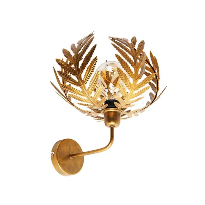 QAZQA Vintage Wandleuchte Gold - Botanica