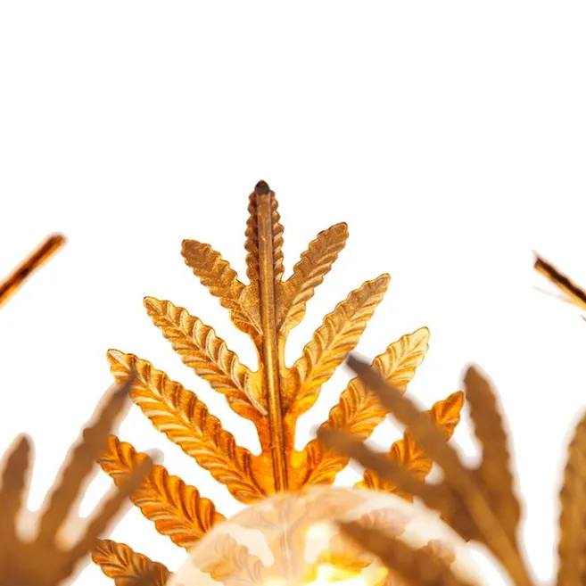QAZQA Vintage Wandleuchte Gold - Botanica