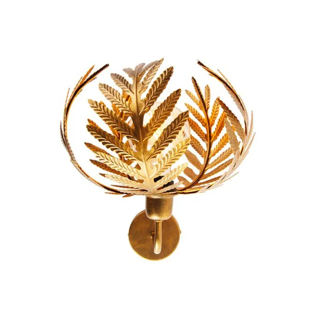 QAZQA Vintage Wandleuchte Gold - Botanica